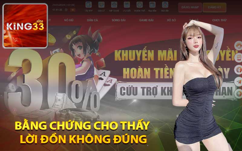 Bằng chứng cho thấy lời đồn không đúng